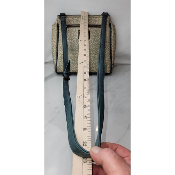 Loungefly Disney Mickey, Pluto & Leopard Crossbody Purse Bag Green Tan - Picture 7 of 13